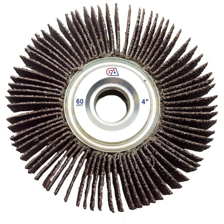 Continental Abrasives 4" x 1" x 5/8" Unmounted 60 Grit Aluminum Oxide Flap Wheel FW-41060